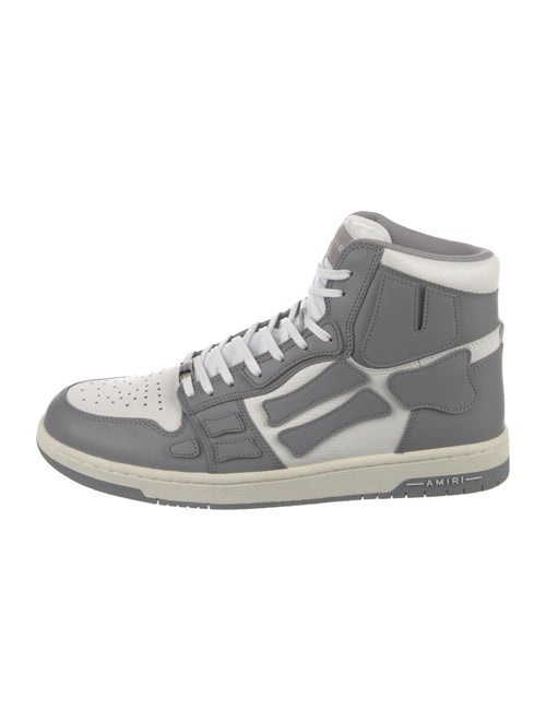 Amiri Leather Colorblock Pattern Sneakers