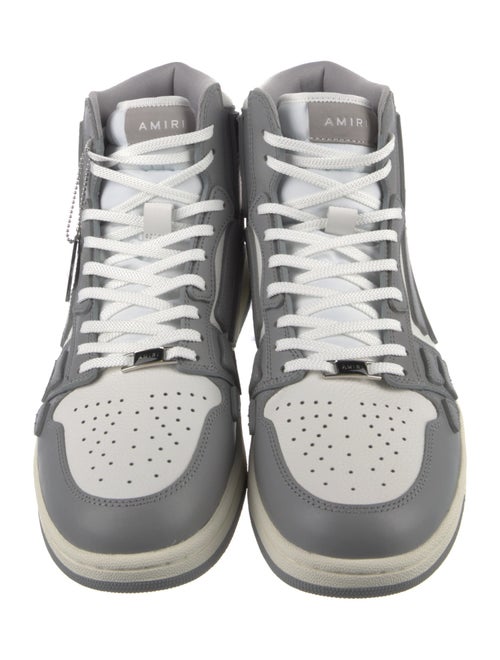 Amiri Leather Colorblock Pattern Sneakers