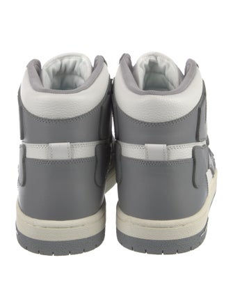 Amiri Leather Colorblock Pattern Sneakers