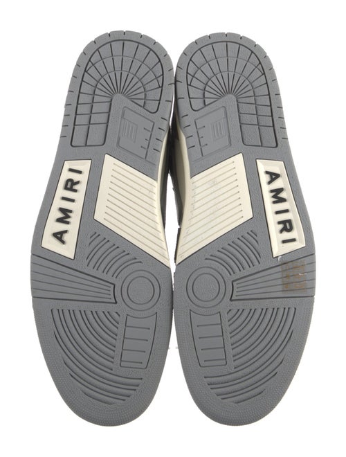 Amiri Leather Colorblock Pattern Sneakers