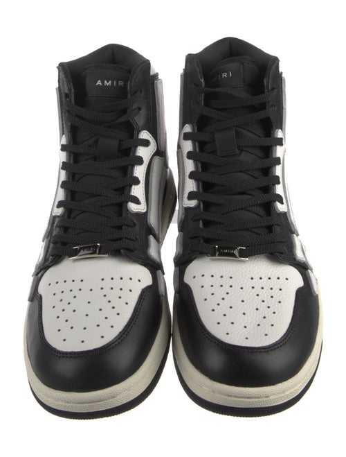 Amiri Leather Colorblock Pattern Sneakers