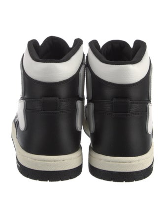 Amiri Leather Colorblock Pattern Sneakers