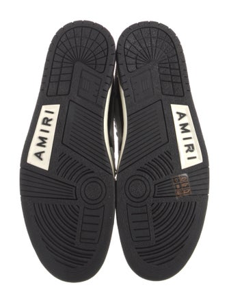 Amiri Leather Colorblock Pattern Sneakers