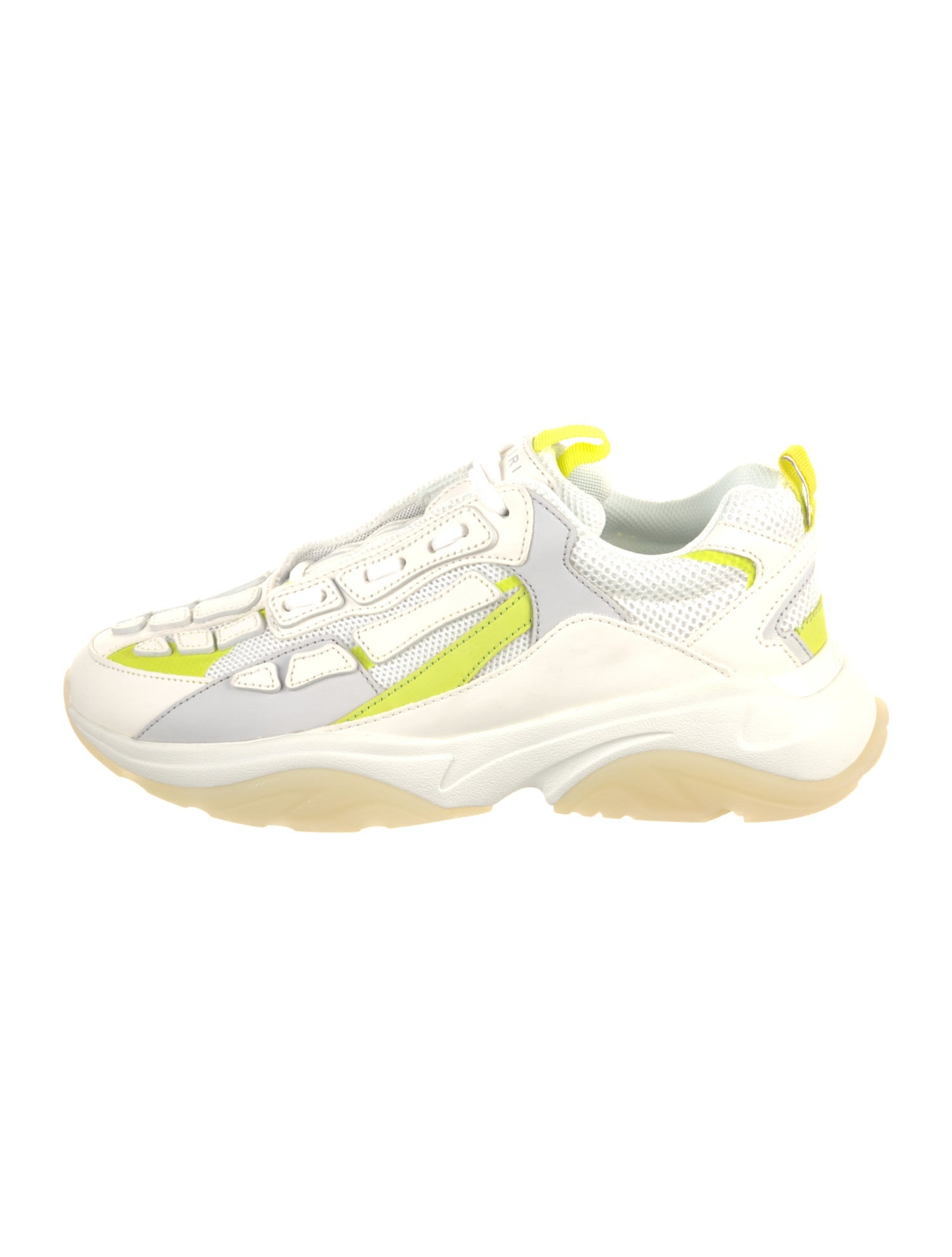 Amiri Leather Colorblock Pattern Sneakers