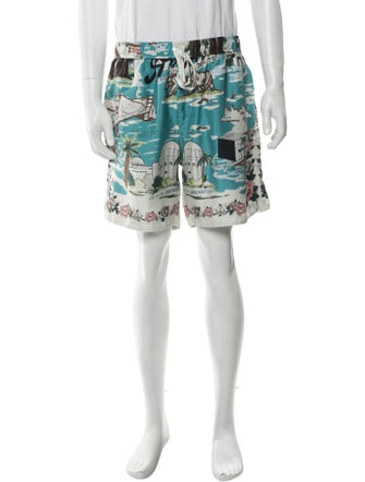 Amiri Silk Jogger Shorts