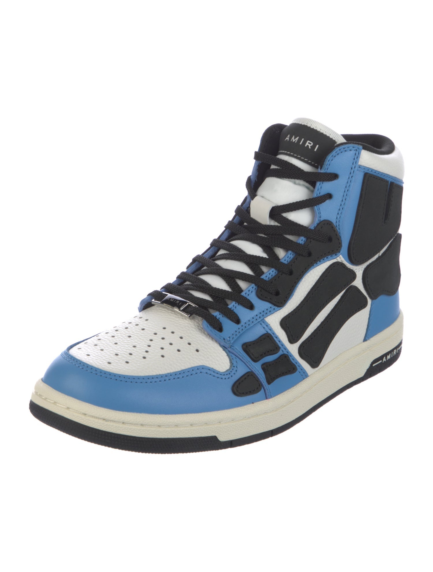 Amiri Leather Colorblock Pattern Sneakers w/ Tags