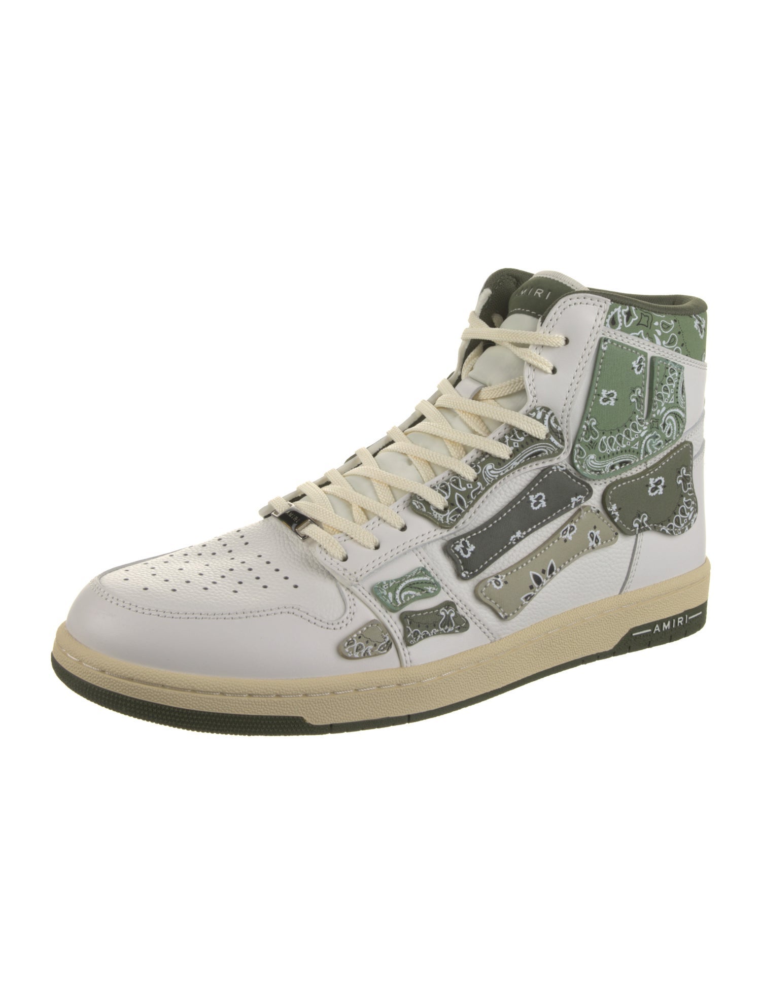 Amiri Leather Printed Sneakers w/ Tags