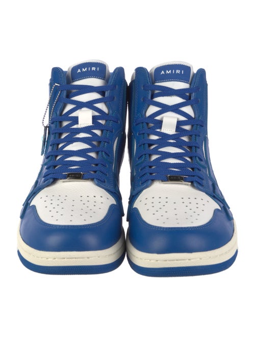 Amiri Leather Colorblock Pattern Sneakers