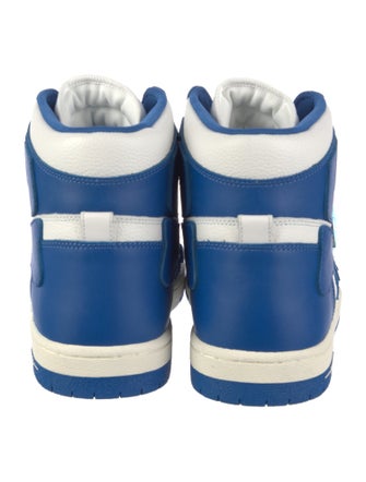 Amiri Leather Colorblock Pattern Sneakers