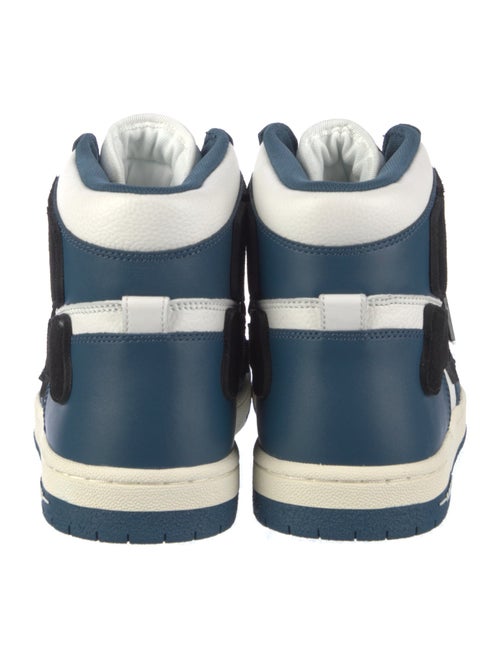 Amiri Leather Colorblock Pattern Sneakers