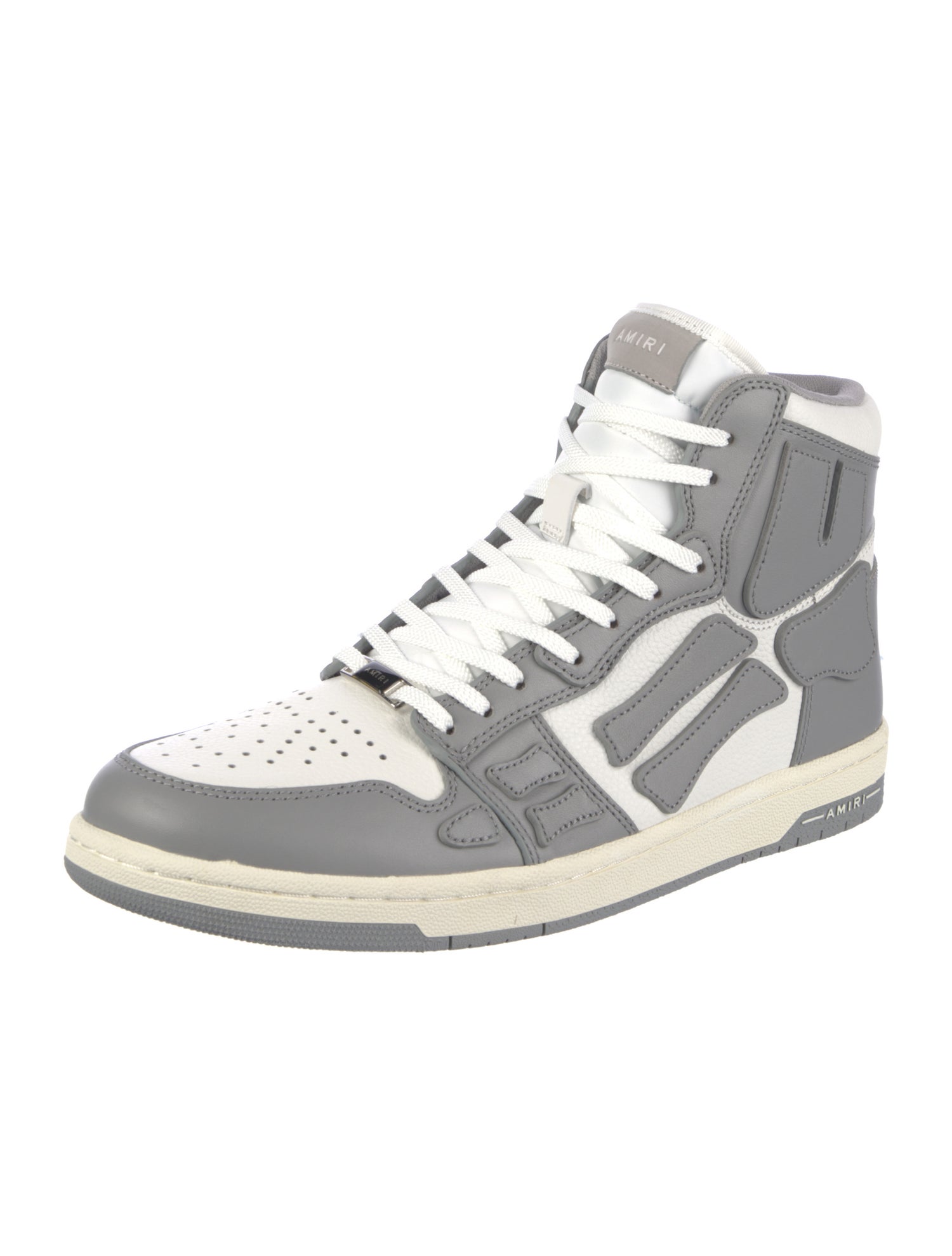 Amiri Leather Colorblock Pattern Sneakers w/ Tags