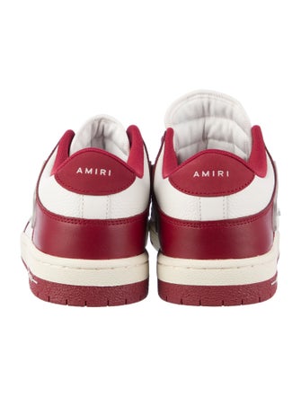 Amiri Leather Colorblock Pattern Sneakers