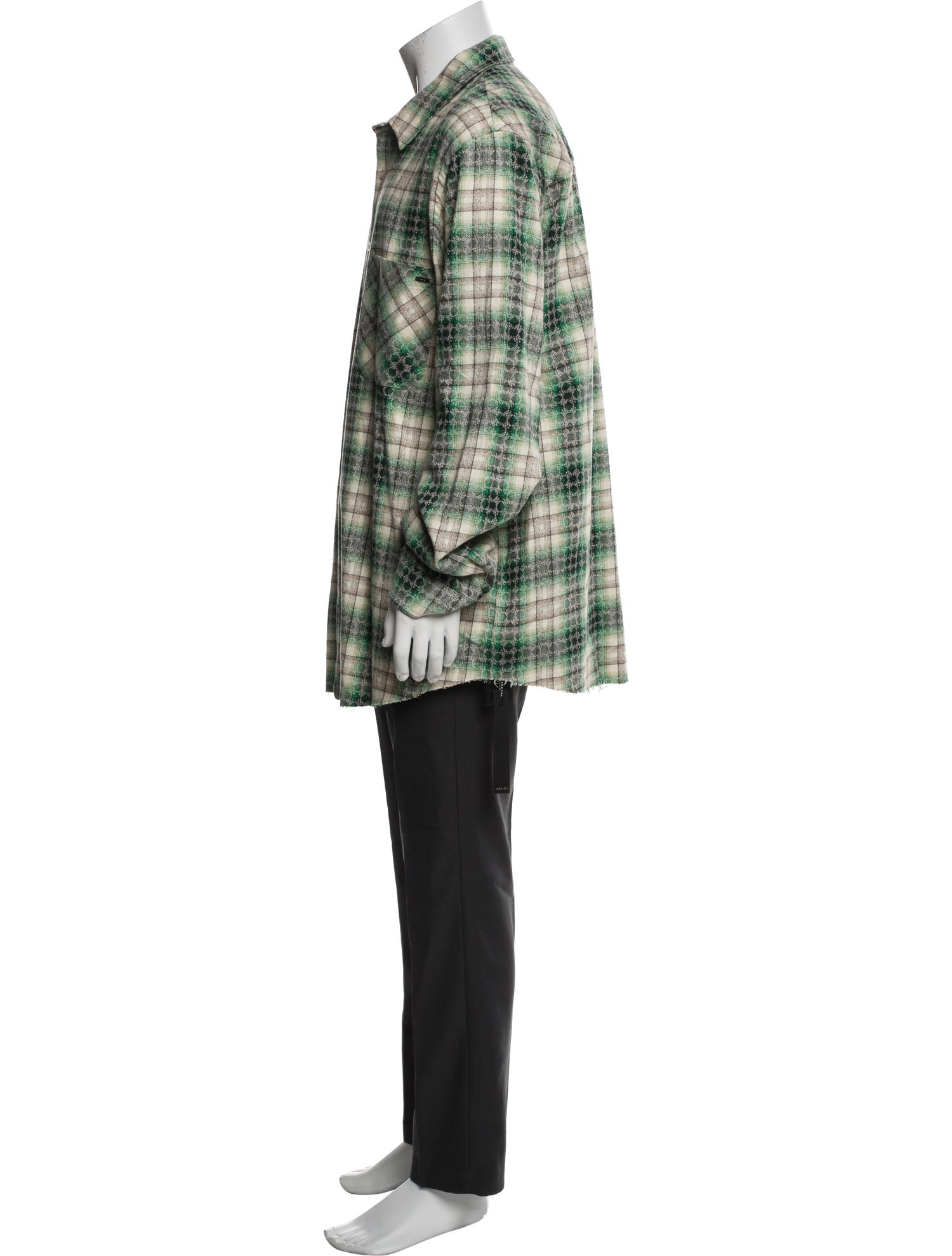 Amiri Plaid Print Long Sleeve Shirt w/ Tags