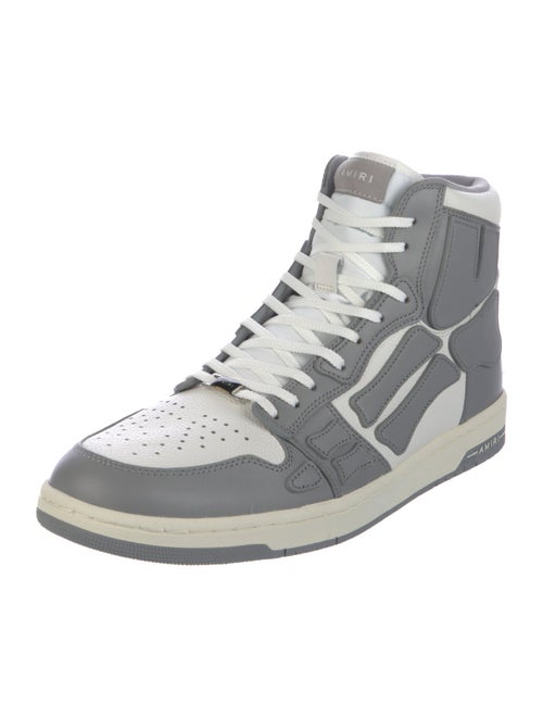 Amiri Leather Colorblock Pattern Sneakers