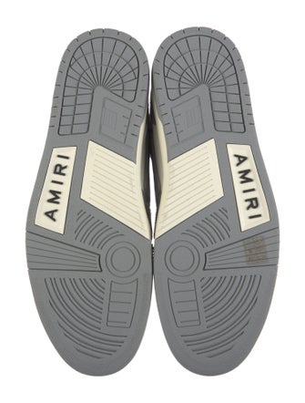 Amiri Leather Colorblock Pattern Sneakers