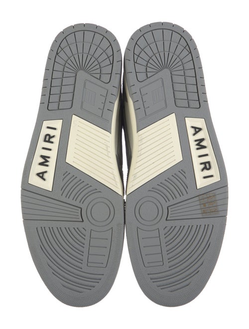 Amiri Leather Colorblock Pattern Sneakers