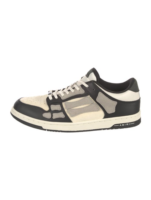 Amiri Leather Colorblock Pattern Sneakers