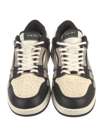 Amiri Leather Colorblock Pattern Sneakers