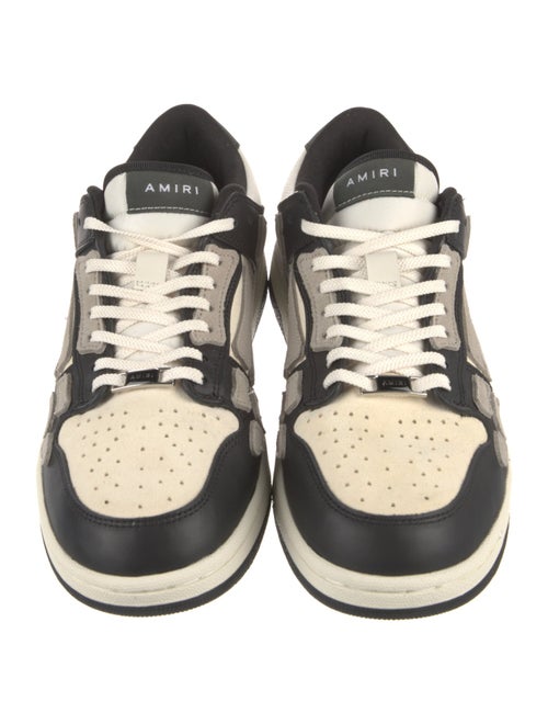 Amiri Leather Colorblock Pattern Sneakers