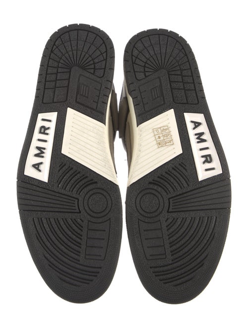 Amiri Leather Colorblock Pattern Sneakers