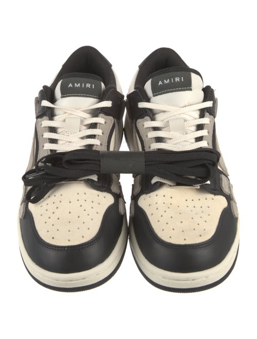Amiri Leather Colorblock Pattern Sneakers
