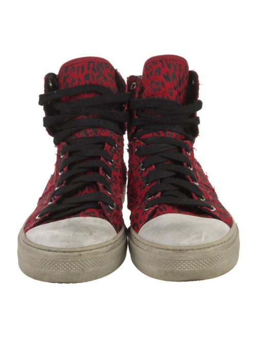 Amiri Canvas Animal Print Sneakers