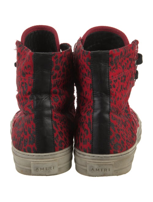Amiri Canvas Animal Print Sneakers