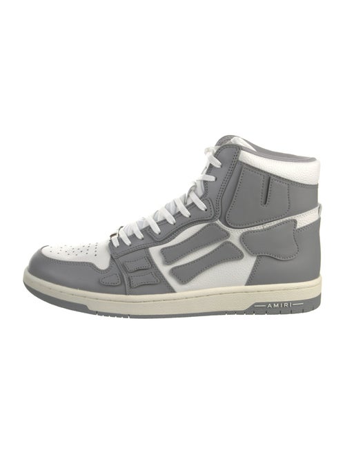 Amiri Leather Colorblock Pattern Sneakers