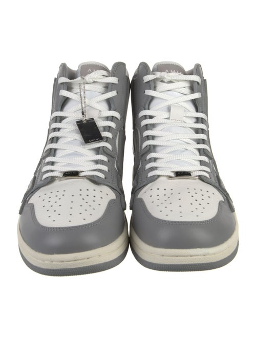 Amiri Leather Colorblock Pattern Sneakers