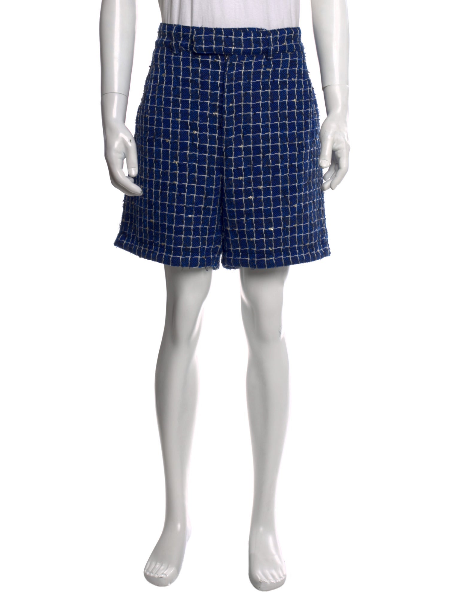 Amiri Plaid Print Shorts