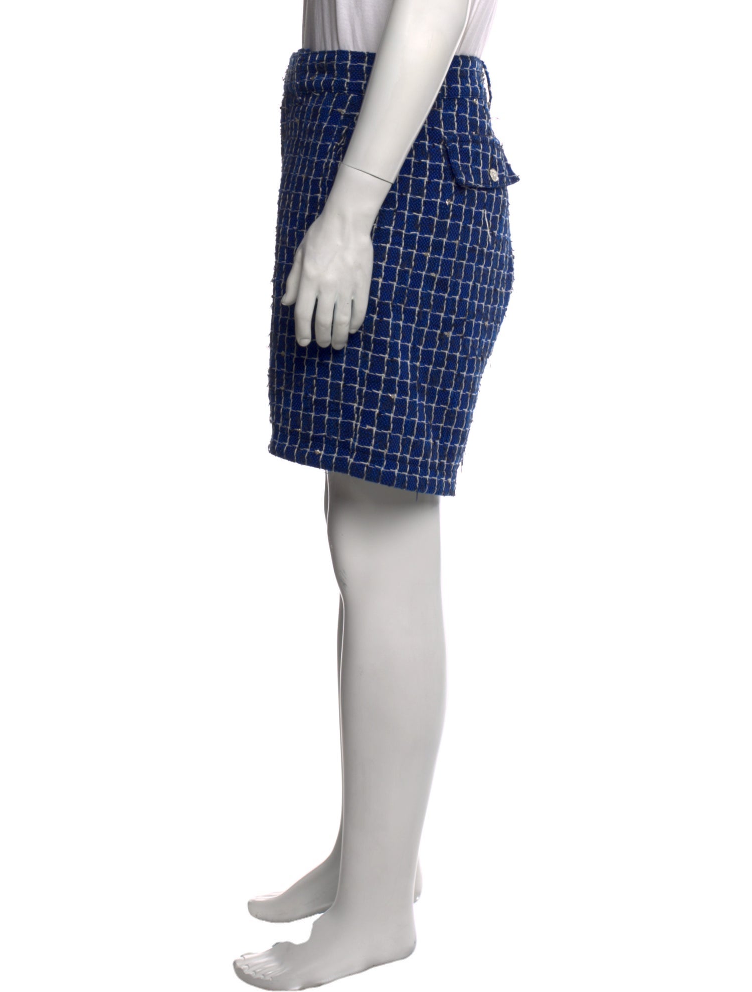 Amiri Plaid Print Shorts