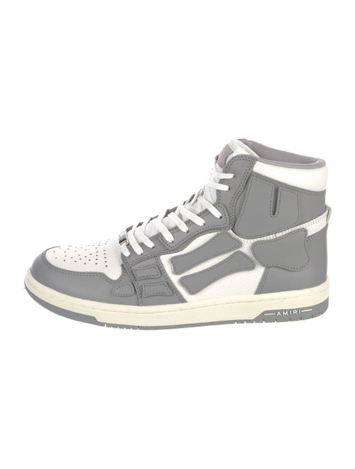 Amiri Leather Colorblock Pattern Sneakers