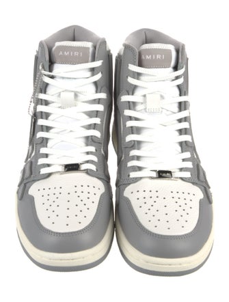 Amiri Leather Colorblock Pattern Sneakers