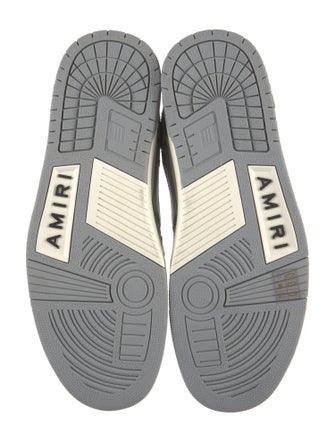 Amiri Leather Colorblock Pattern Sneakers