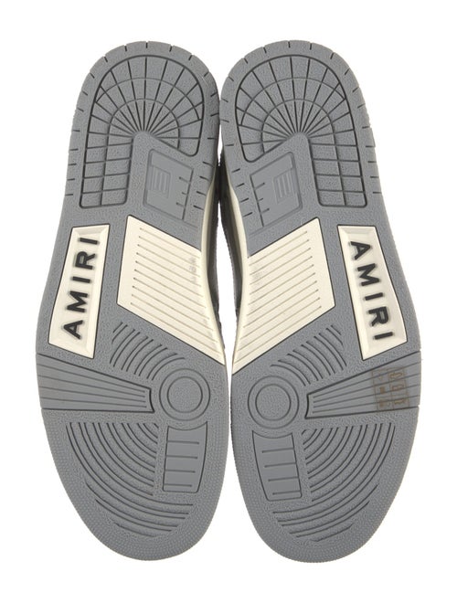 Amiri Leather Colorblock Pattern Sneakers