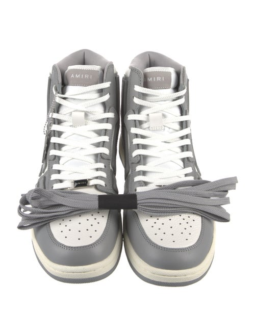 Amiri Leather Colorblock Pattern Sneakers