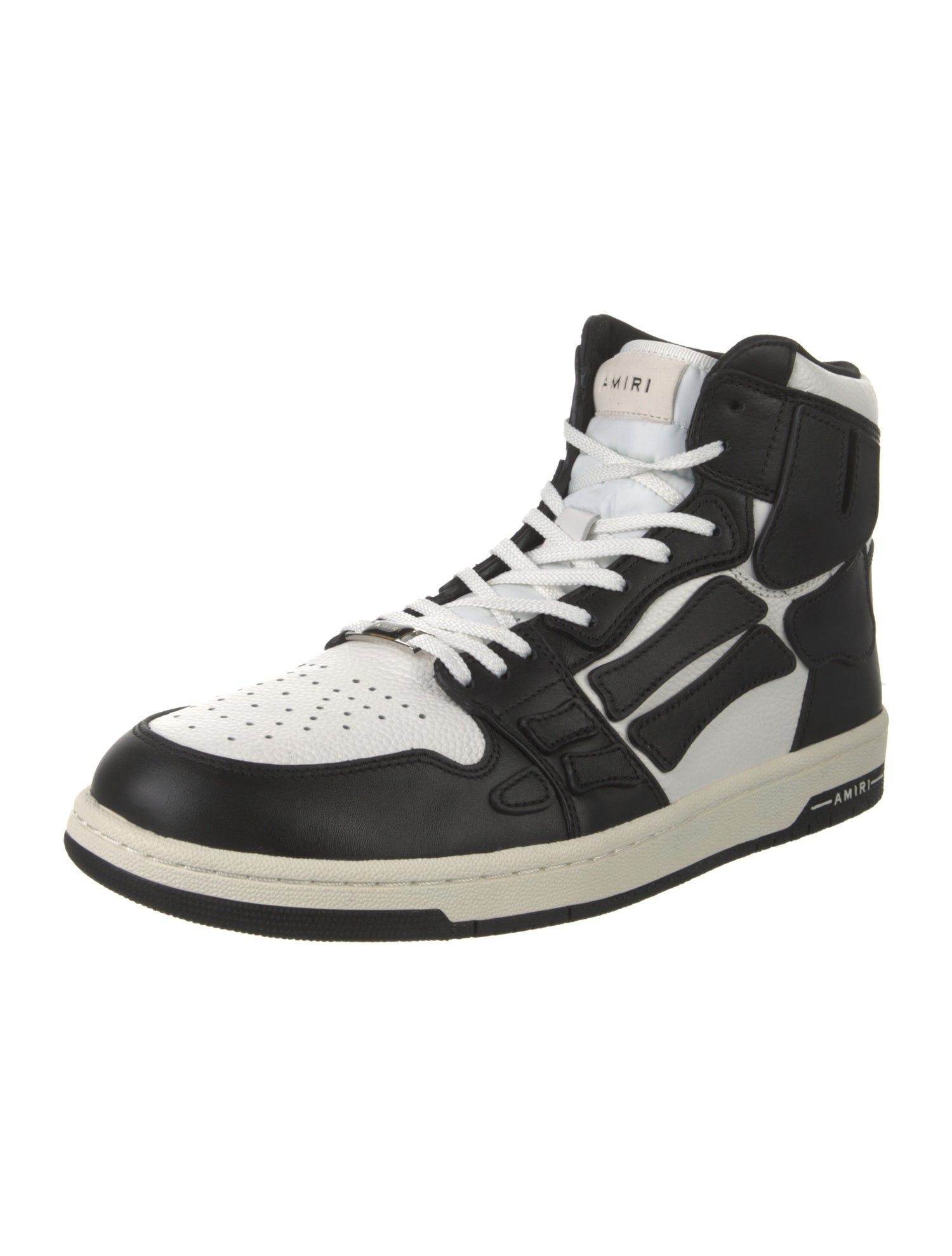 Amiri Leather Colorblock Pattern Sneakers w/ Tags