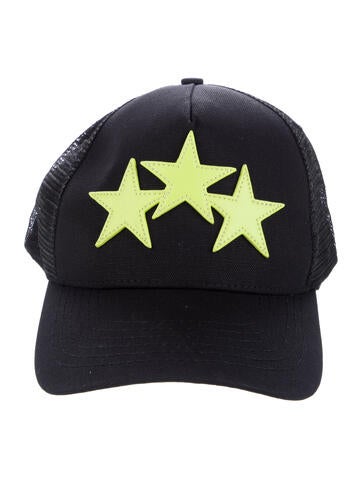Amiri Hats Three Star Trucker Hat