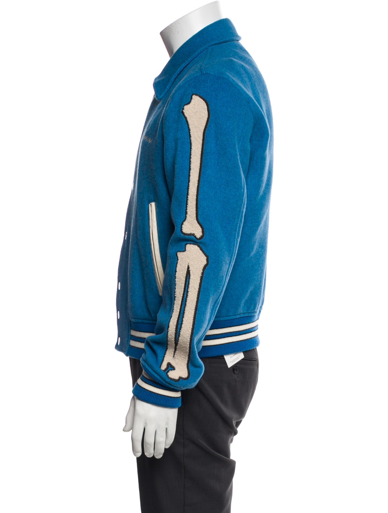 Amiri Wool Striped Varsity Jacket