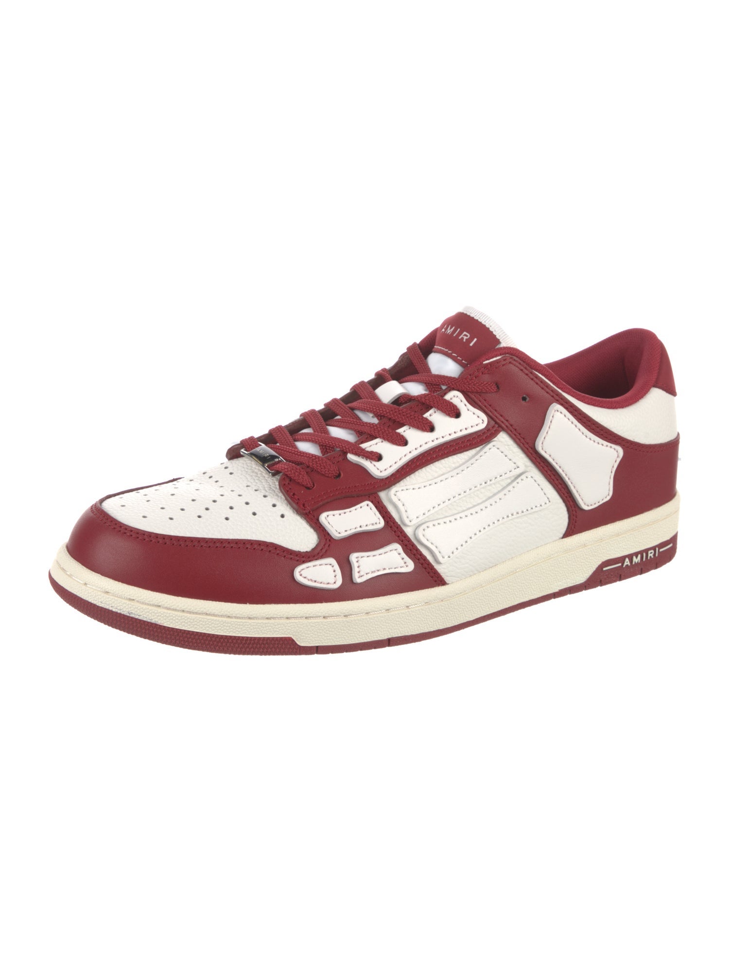 Amiri Leather Colorblock Pattern Sneakers w/ Tags