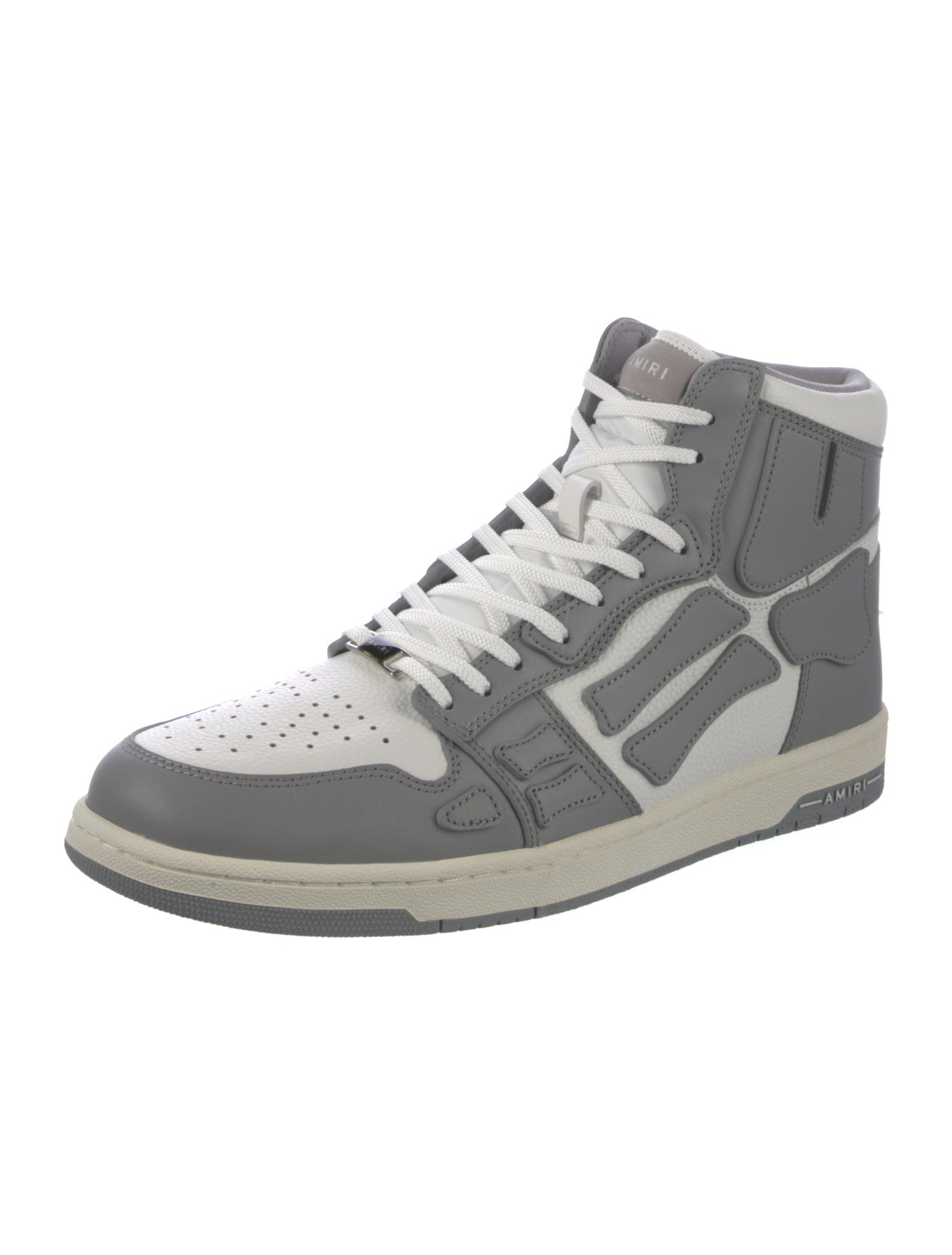 Amiri Leather Colorblock Pattern Sneakers w/ Tags