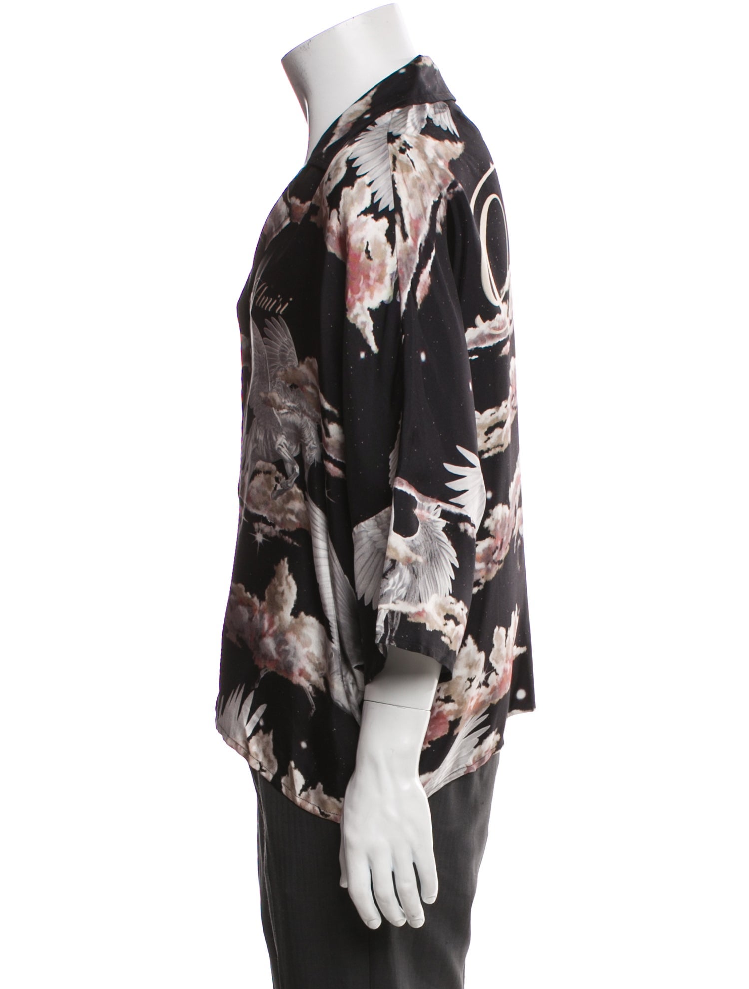Amiri Silk Graphic Print Shirt