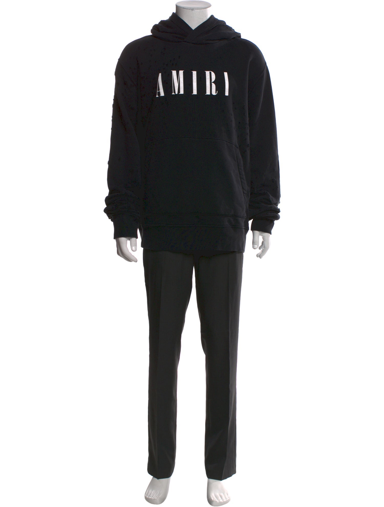 Amiri Signature Logo Graphic Print Hoodie