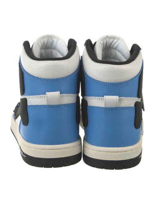 Amiri Leather Colorblock Pattern Sneakers