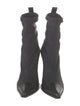 Amiri Neoprene Leather Trim Embellishment Sock Boots
