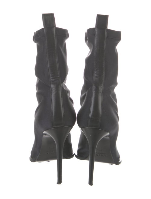 Amiri Neoprene Leather Trim Embellishment Sock Boots