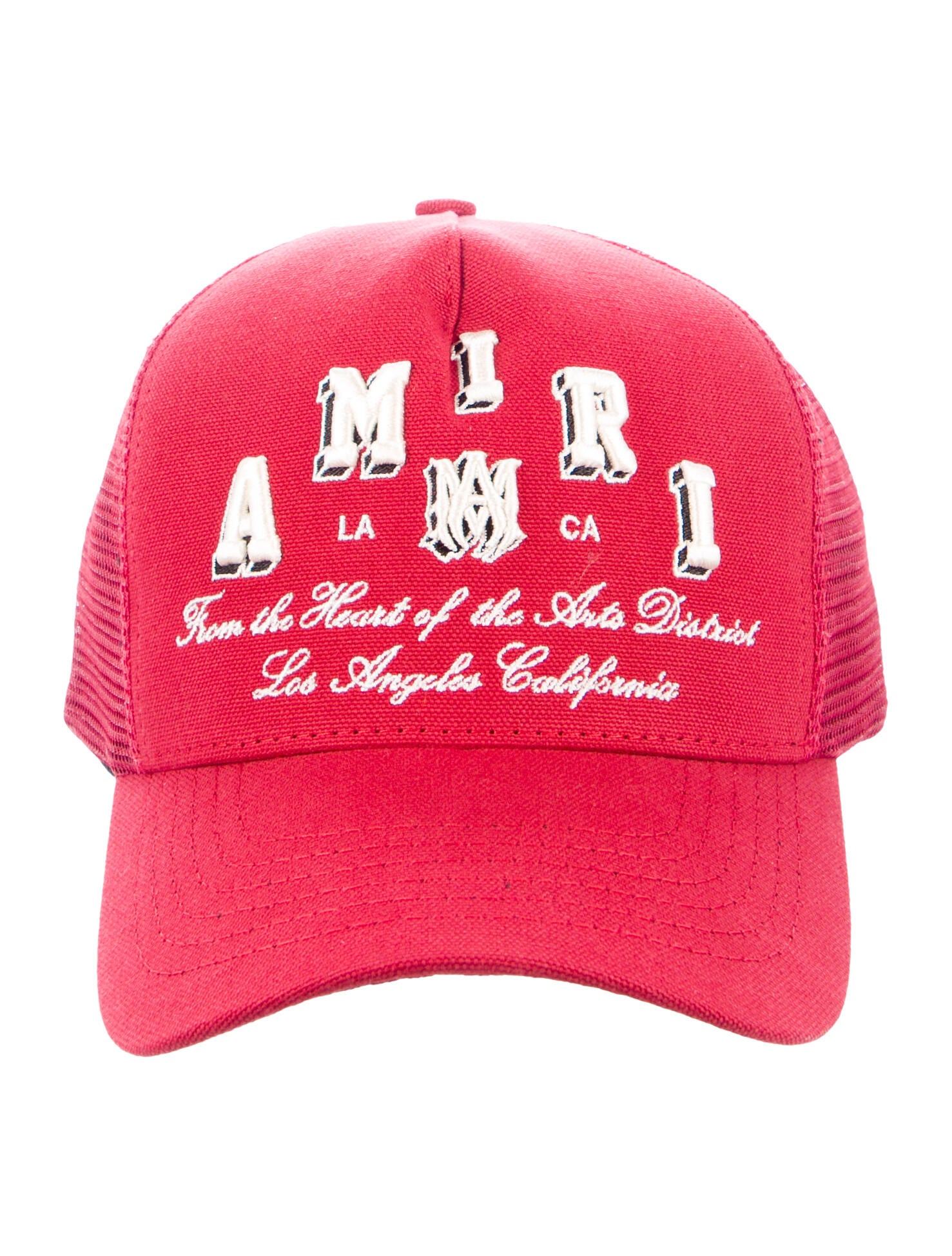 Amiri Solid Embroidered Trucker Hat w/Tags