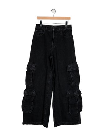 Amiri High-Rise Wide Leg Jeans