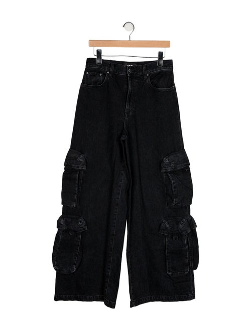 Amiri High-Rise Wide Leg Jeans