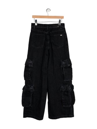 Amiri High-Rise Wide Leg Jeans
